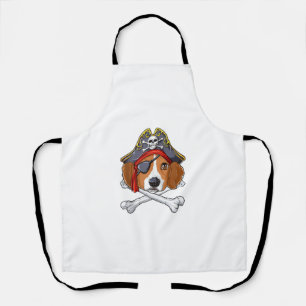Beagle Pirate Kostüme Piratenflagge Flag Skull Cro Schürze