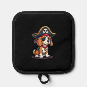 Beagle Pirate Kostüme Piratenflagge Flag Skull Cro Topflappen