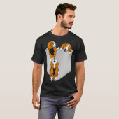 Beagle Pocket Graphic Dog T-Shirt (Vorne ganz)