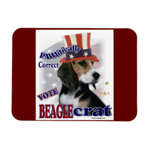 Beagle Politischer Humor Magnet