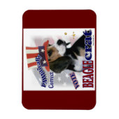 Beagle Politischer Humor Magnet (Vertikal)