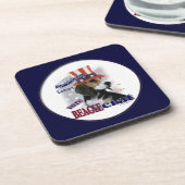 Beagle Politischer Humor Untersetzer (Linke Seite)