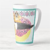 Beagle Pool Party Milchtasse (Rechte Ecke)