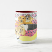 Beagle Pool Party Tasse (Zentrum)