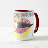 Beagle Pool Party Tasse (VorderseiteRechts)