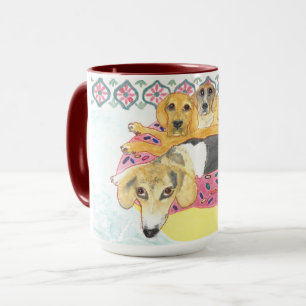 Beagle Pool Party Tasse
