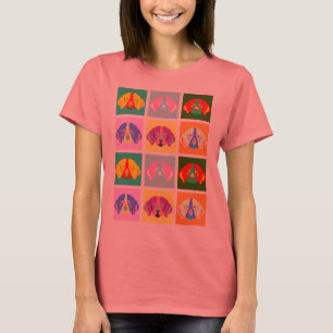 Beagle-Pop-Kunst T-Shirt