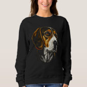 Beagle Portrait For Dog Owners Sweatshirt (Vorderseite)