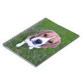 Beagle-Portrait-Notebook Notizblock (Linke Seite)