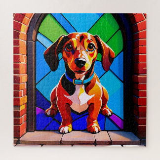 Beagle Portrait Standing Puzzle