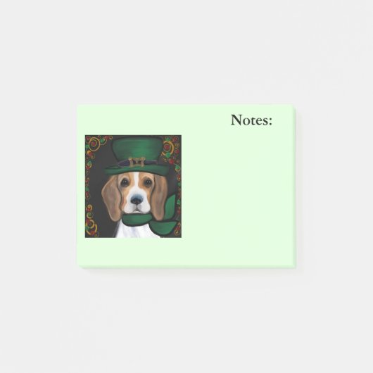 Beagle Post-it Klebezettel (Vorderseite)