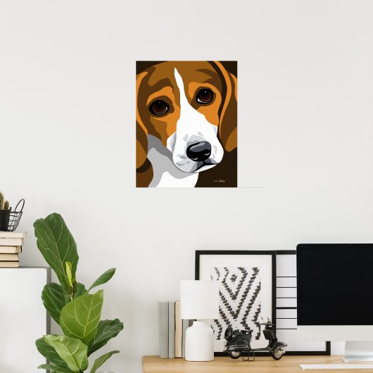 Beagle Poster (Heimbüro)