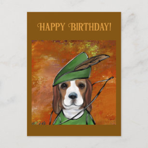 Beagle Postkarte