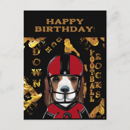 Beagle Postkarte (Vorderseite)