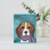 Beagle Postkarte (Stehend Vorderseite)