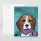 Beagle Postkarte (Vorne/Hinten)