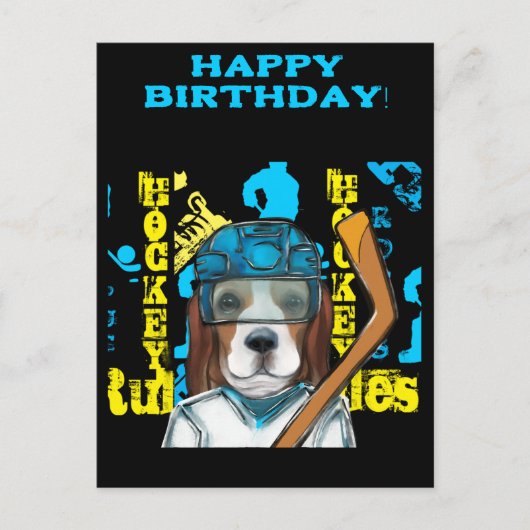 Beagle Postkarte (Vorderseite)