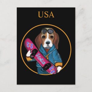 BEAGLE POSTKARTE