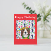 Beagle Postkarte (Stehend Vorderseite)