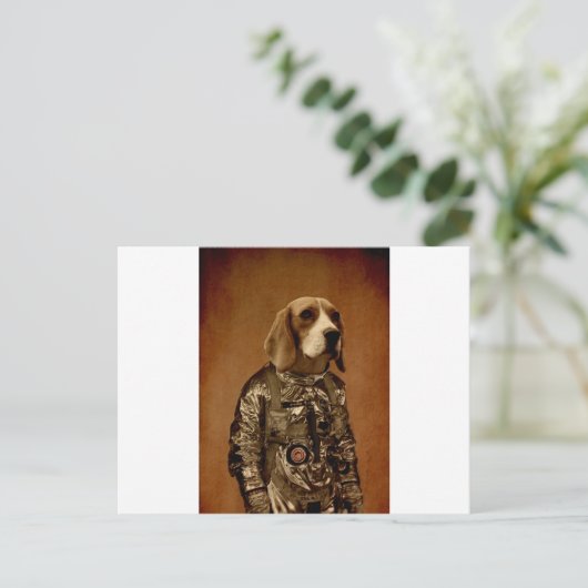 Beagle Postkarte (Stehend Vorderseite)