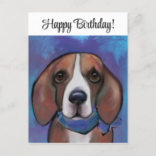 Beagle Postkarte
