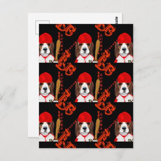 Beagle Postkarte (Vorne/Hinten)