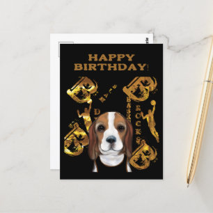 Beagle  postkarte