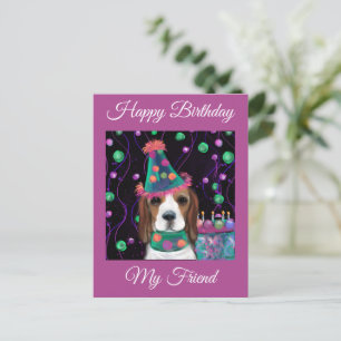 Beagle Postkarte