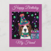 Beagle Postkarte (Vorderseite)