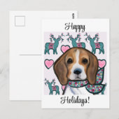 Beagle Postkarte (Vorne/Hinten)