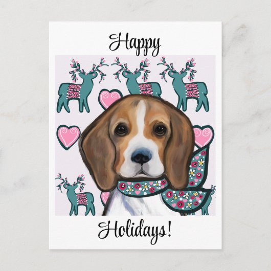 Beagle Postkarte (Vorderseite)
