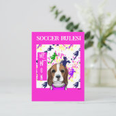 Beagle Postkarte (Stehend Vorderseite)