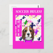 Beagle Postkarte (Vorne/Hinten)