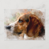 Beagle Postkarte (Vorderseite)