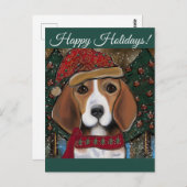 Beagle Postkarte (Vorne/Hinten)
