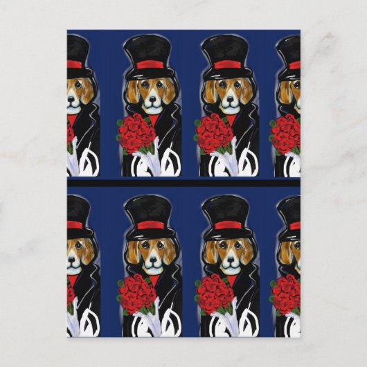 BEAGLE POSTKARTE (Vorderseite)