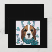 Beagle Postkarte (Vorne/Hinten)