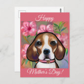 Beagle Postkarte (Vorne/Hinten)