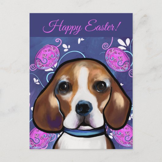 Beagle Postkarte (Vorderseite)