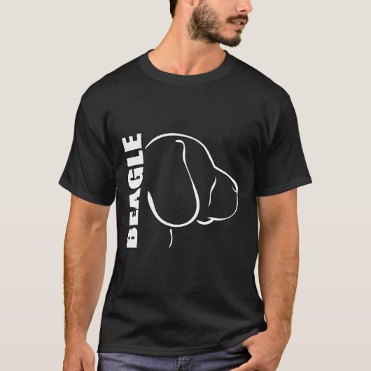 Beagle Profil Dog Mama Fun T-Shirt (Vorderseite)