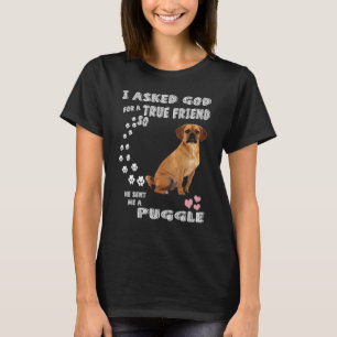 Beagle Pug Mama Baby Puggle Papa Kostüm Süße Puggl T-Shirt
