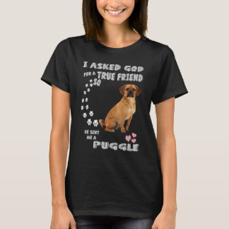 Beagle Pug Mama Baby Puggle Papa Kostüm Süße Puggl T-Shirt
