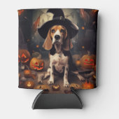 Beagle Pumpkins Halloween Beängstigend Dosenkühler (Vorderseite)
