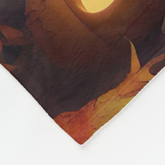 Beagle Pumpkins Halloween Beängstigend Fleecedecke (Ecke)