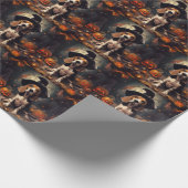 Beagle Pumpkins Halloween Beängstigend Geschenkpapier (Ecke)