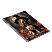 Beagle Pumpkins Halloween Beängstigend Notizblock (Rechte Seite)