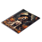 Beagle Pumpkins Halloween Beängstigend Notizblock (Linke Seite)