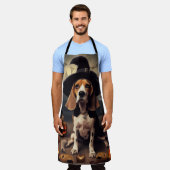 Beagle Pumpkins Halloween Beängstigend Schürze (Getragen)