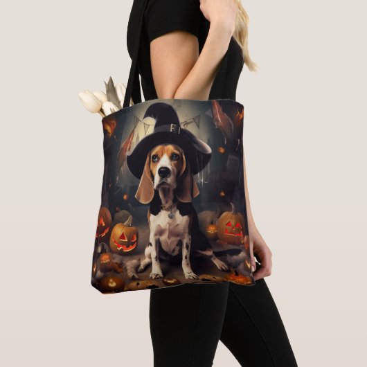 Beagle Pumpkins Halloween Beängstigend Tasche (Von Nahem)