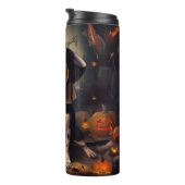 Beagle Pumpkins Halloween Beängstigend Thermosbecher (Nach rechts gedreht)